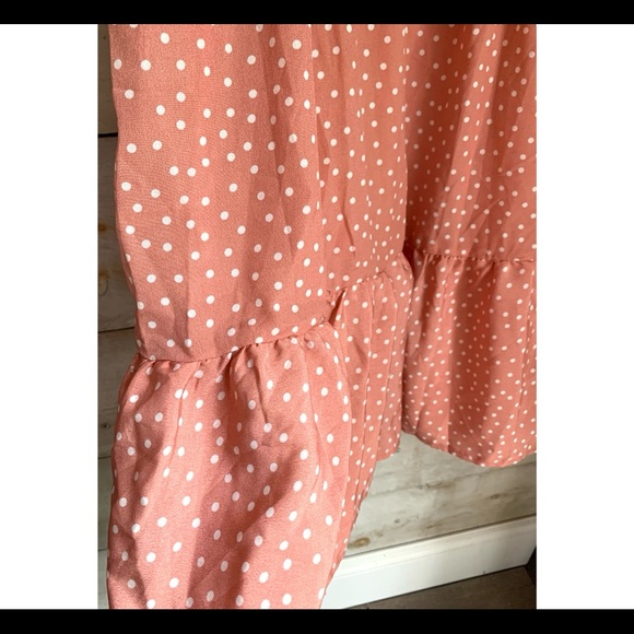 Summer polka-dot babydoll dress - Picture 3 of 7